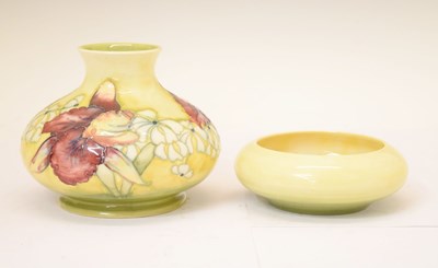 Lot 477 - Yellow ground Moorcroft vase