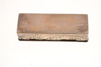 Lot 154 - Dutch silver rectangular box