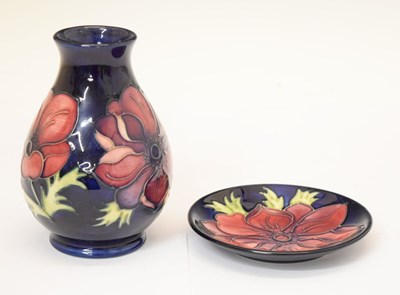 Lot 480 - Small Moorcroft vase and dish