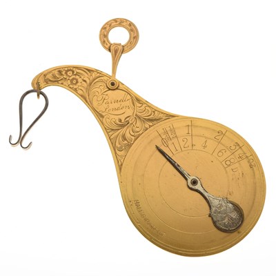 Lot 298 - Parnell of London 'Hall's Patent' brass letter scales