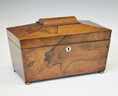 Lot 380 - 19th century rosewood sarcophagus tea caddy