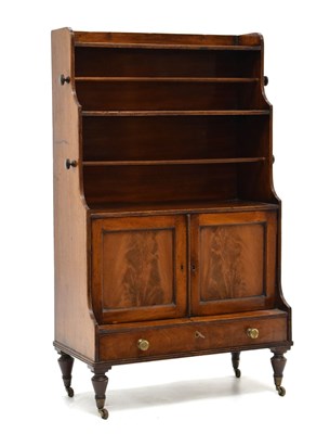 Lot 640 - 19th century mahogany 'waterfall' bookcase