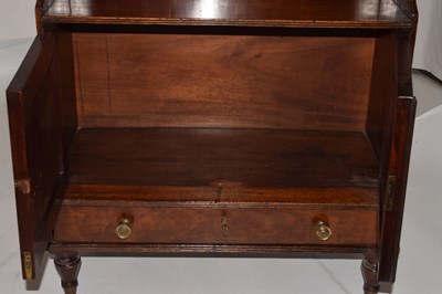 Lot 640 - 19th century mahogany 'waterfall' bookcase