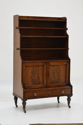 Lot 640 - 19th century mahogany 'waterfall' bookcase