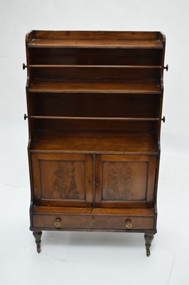 Lot 640 - 19th century mahogany 'waterfall' bookcase