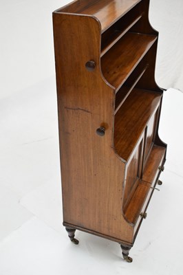 Lot 640 - 19th century mahogany 'waterfall' bookcase