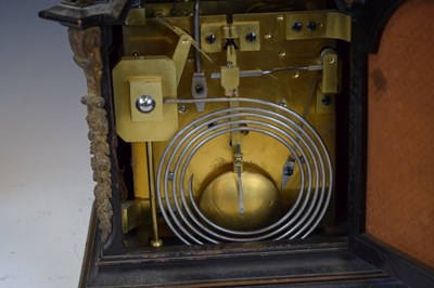 Lot 531 - 19th Century ebonised chiming bracket or table clock