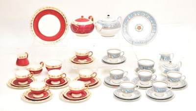 Lot 645 - Wedgwood Florentine part tea set and other part tea sets, etc.