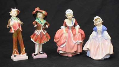 Lot 602 - Royal Doulton - Four porcelain figures