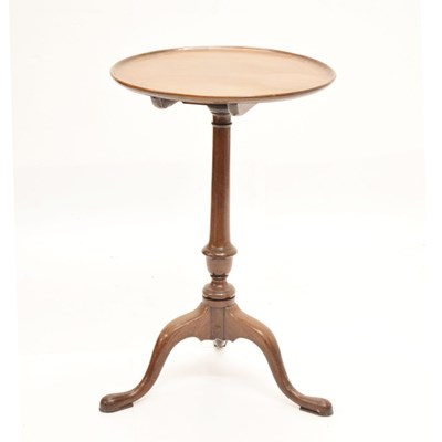 Lot 824 - Mahogany dish-top tripod wine table