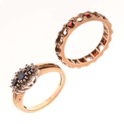 Lot 69 - Two gem set 9ct gold rings