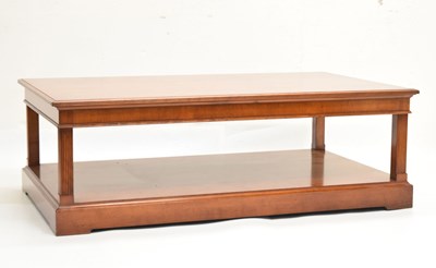 Lot 611 - R.E.H. Kennedy - Large mahogany rectagular two tier coffee table