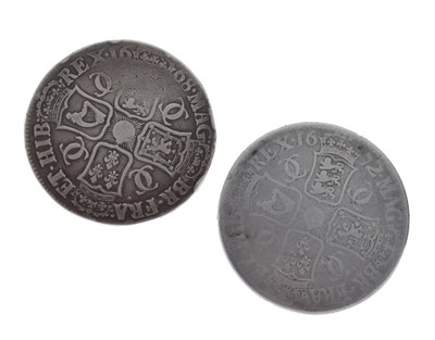 Lot 169 - Two Charles II silver crowns