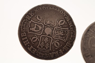 Lot 169 - Two Charles II silver crowns