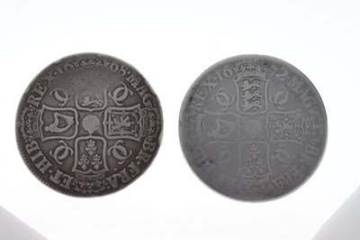 Lot 169 - Two Charles II silver crowns