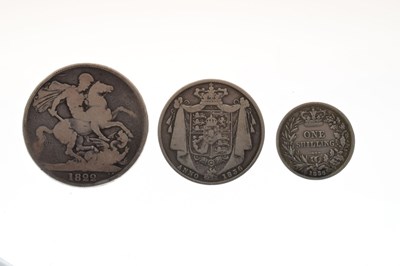 Lot 184 - Two William IV silver coins and a George IIII silver coin