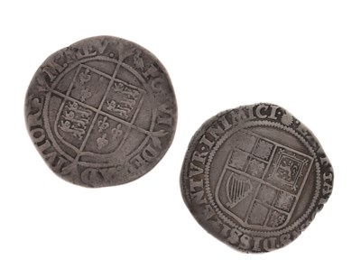 Lot 164 - Elizabeth I silver shilling and a James I silver shilling