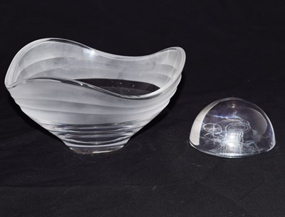 Lot 437 - Baccarat crystal paperweight, etc.