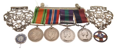 Lot 423 - British medal group awarded to Sergeant F.R. Snape of the Royal Air Force