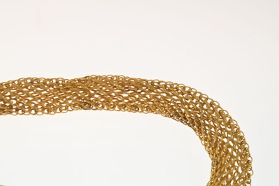 Lot 39 - Early Victorian mesh necklace