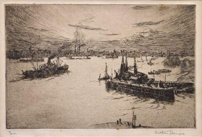 Lot 520 - Arthur Briscoe, (1873-1943) - Gravesend Reach