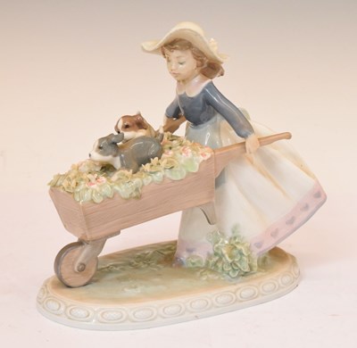 Lot 488 - Lladro 'Barrow of Fun' porcelain figure group