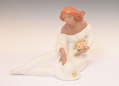 Lot 489 - Lladro 'Lady with a bouquet' porcelain figure