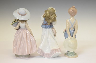 Lot 490 - Lladro  - Three porcelain figures