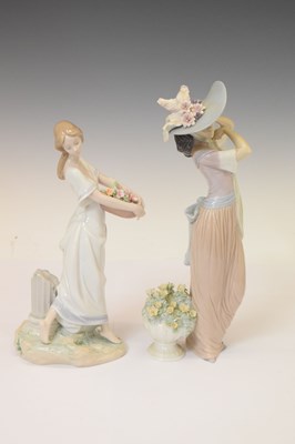 Lot 491 - Lladro - Four porcelain figures