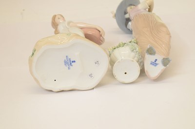 Lot 491 - Lladro - Four porcelain figures