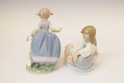 Lot 491 - Lladro - Four porcelain figures