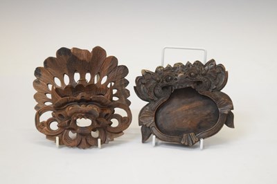Lot 504 - Three South East Asian carved masks