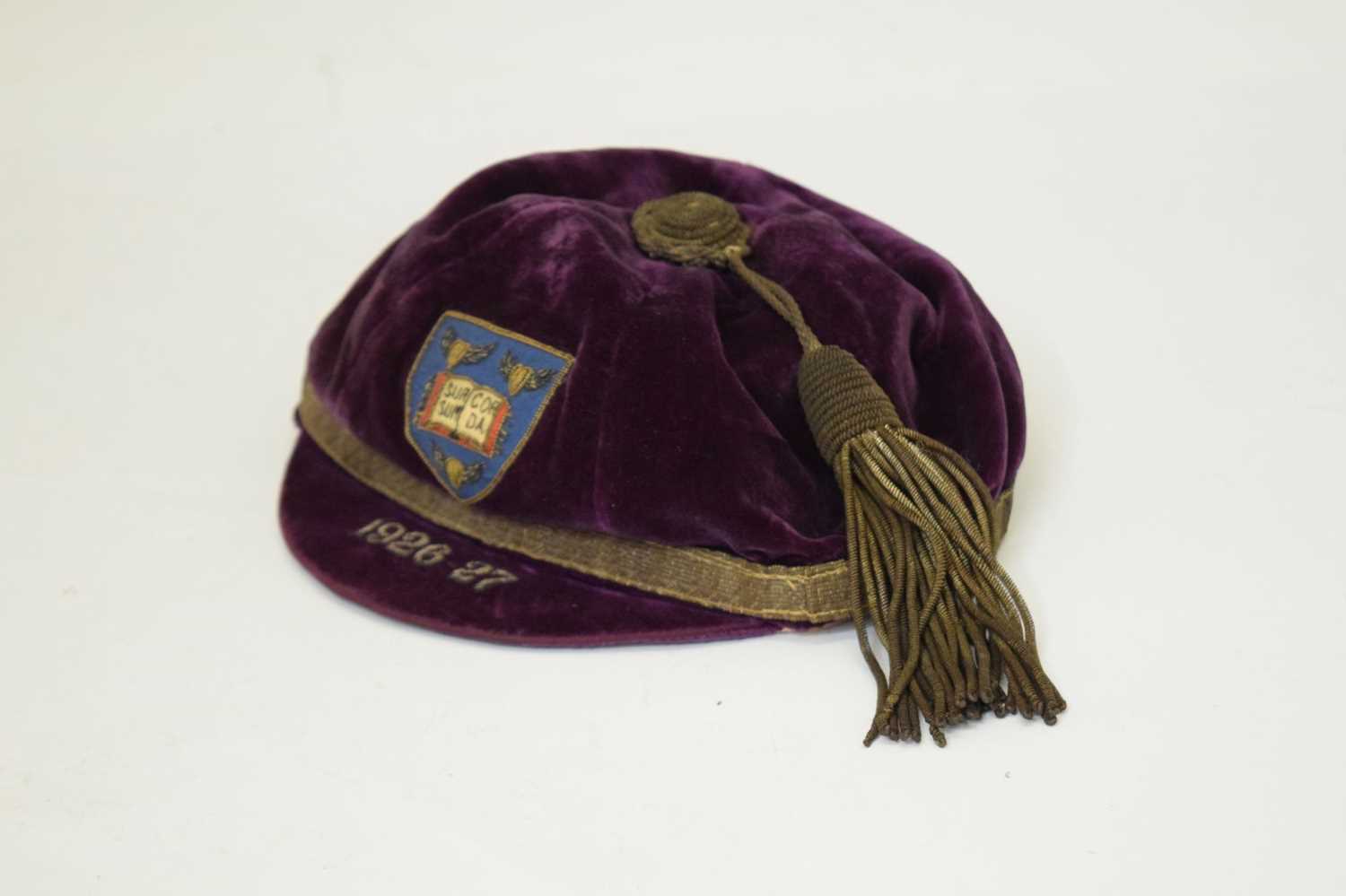 Lot 357 - George V period sporting cap