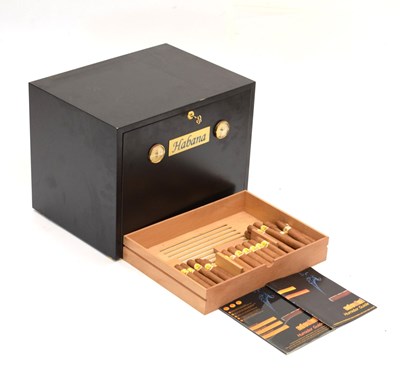 Lot 743 - Adorini Humidor Habana with a collection of Bolivar Habana Cigars