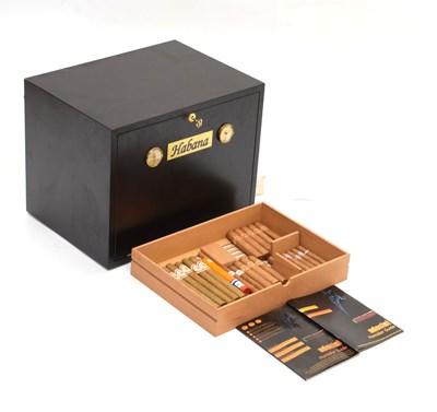 Lot 744 - Adorini Humidor Habana with a collection of Habana Cigars