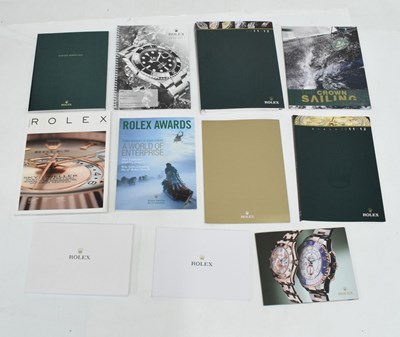 Lot 356 - Collection of Rolex catalogues and ephemera