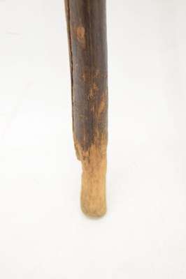 Lot 320 - Edwardian silver capped walking cane, together with four walking sticks