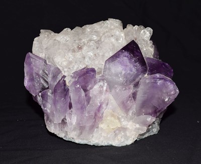 Lot 346 - Amethyst and quartz mineral specimen