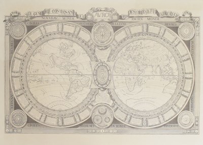 Lot 521 - After Claude-Auguste Berey (1651-1732) - Modern reproduction map of Earth