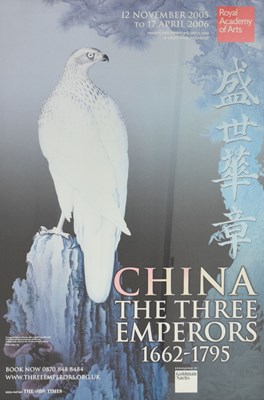 Lot 530 - Royal Academy of Art exhibition poster - 'China the Three Emperors 1662-1795'