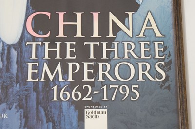 Lot 530 - Royal Academy of Art exhibition poster - 'China the Three Emperors 1662-1795'