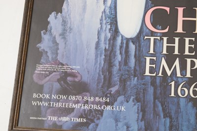 Lot 530 - Royal Academy of Art exhibition poster - 'China the Three Emperors 1662-1795'