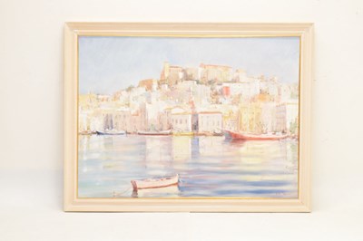 Lot 542 - Felix Semel - Oil on canvas - Ibiza Old Town