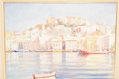 Lot 542 - Felix Semel - Oil on canvas - Ibiza Old Town