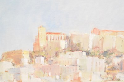 Lot 542 - Felix Semel - Oil on canvas - Ibiza Old Town