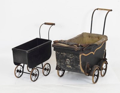 Lot 403 - Two 20th century dolls prams