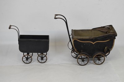 Lot 403 - Two 20th century dolls prams