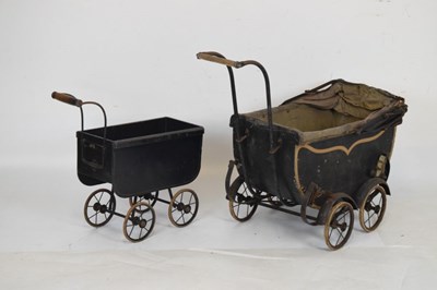 Lot 403 - Two 20th century dolls prams