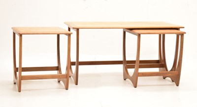 Lot 578 - G-Plan nest of three teak occasional tables