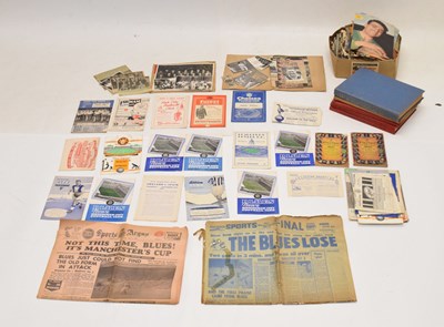 Lot 385 - Quantity of mainly 1950s football programs, together with a large collection of signed/autographed press cuttings